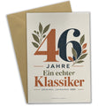 Retro Geburtstagskarte zum 46. Geburtstag Jahrgang 1980