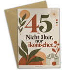 Lustige Geburtstagskarte zum 45. Geburtstag mit großer Zahl 45|p:2021175|h:33538c676d5179183acc60bfbc729156