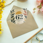 Elegante Geburtstagskarte zum 62. Geburtstag Blätter Salbeigrün|p:2021180|h:88803740d54abdebebcf550c9c0093ad