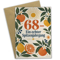 Fröhliche Geburtstagskarte zum 68. Geburtstag Spitzenjahrgang