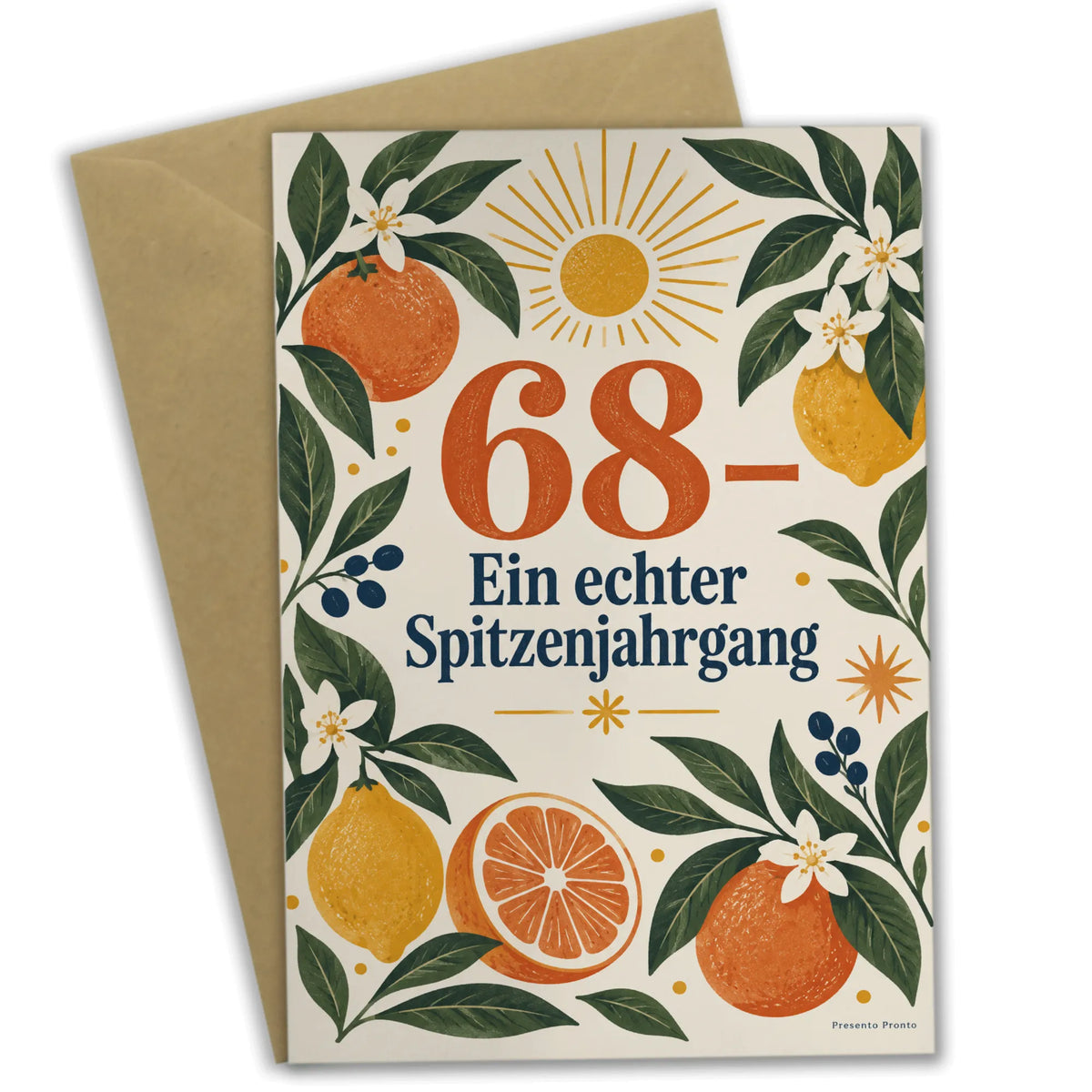 Fröhliche Geburtstagskarte zum 68. Geburtstag Spitzenjahrgang