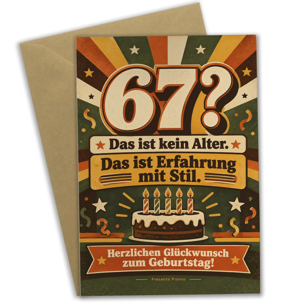 Lustige Geburtstagskarte zum 67. Geburtstag mit großer 67|p:2021193|h:639391c1e9cdc5548cd5e5e332879e70