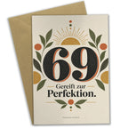Elegante Geburtstagskarte zum 69. Geburtstag mit großer Zahl 69|p:2021196|h:b227b6bdc9e89b20bc50a4da5b97faf0