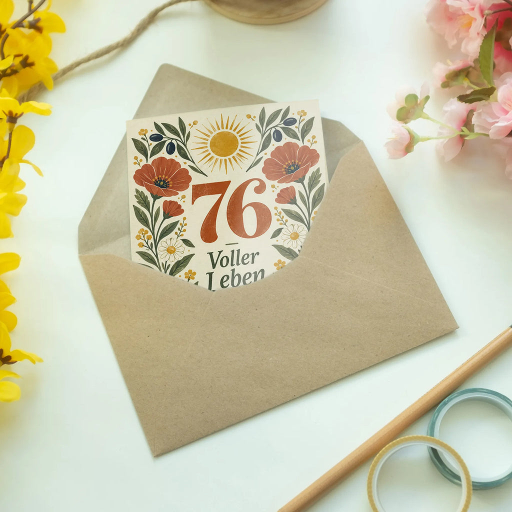 Elegante Geburtstagskarte zum 76. Geburtstag mit Blumen|p:2021202|h:0dec30de0c947dc03cf7d7a44344edd6