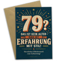 Lustige Geburtstagskarte zum 79. Geburtstag für Männer