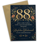 Elegante Geburtstagskarte zum 88. Geburtstag mit goldener 88|p:2021205|h:22589f4c7ed8100fd524447e4874399e