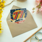Lustige Karte zum 77. Geburtstag mit großer Zahl 77|p:2021207|h:a49f9aa263df01c2d4a75ce6922aa30d
