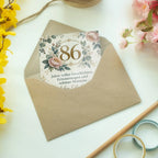 Elegante Geburtstagskarte zum 86. Geburtstag mit Pfingstrosen|p:2021212|h:0ac5240f5e41434d7d79d493b3c283a5