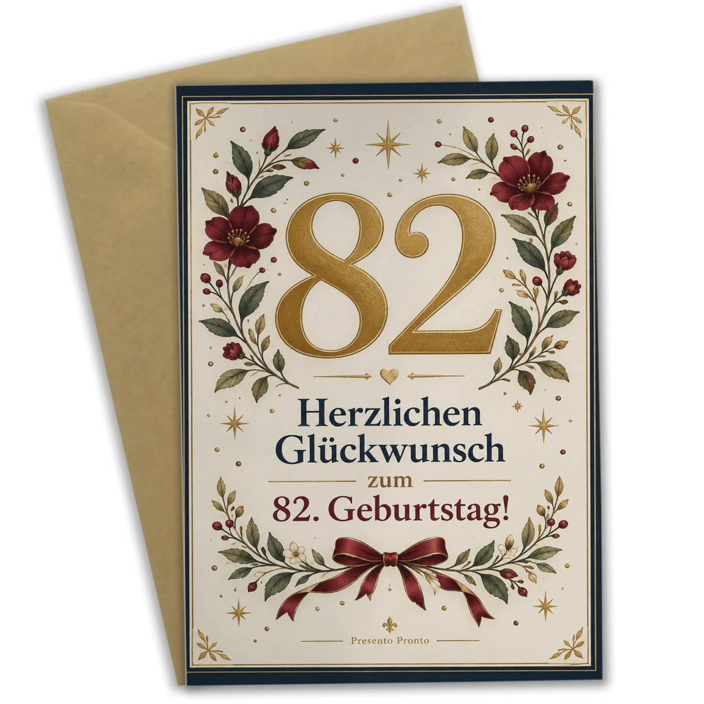 Elegante Geburtstagskarte zum 82. Geburtstag mit großer Zahl|p:2021213|h:88f7a053b87d5e9fe4f83524f17ebfe0