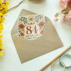 Elegante Geburtstagskarte zum 84. Geburtstag mit Blumen|p:2021221|h:8220c2332b4370ebc726967b60ed3464