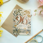 Würdevolle Geburtstagskarte zum 96. Geburtstag mit Blumen|p:2021244|h:48548a87cc316ff461f1c0afd31df8c7