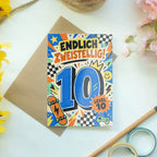 Coole Geburtstagskarte zum 10. Geburtstag Level 10|p:2021251|h:60fd5e8af711a9daae1774e8350cf433