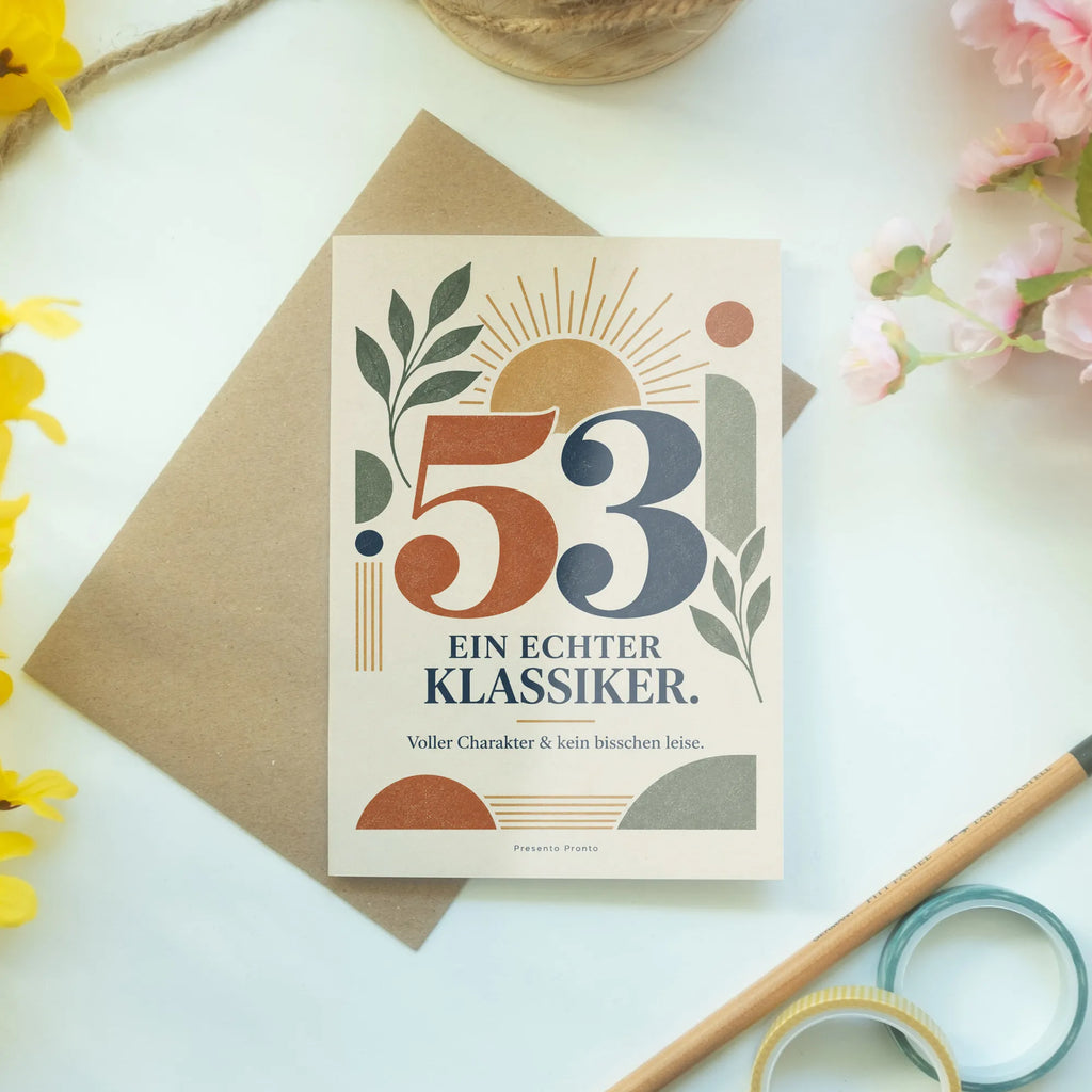 Coole Geburtstagskarte zum 53. Geburtstag mit großer Zahl 53|p:2021259|h:80f2e3d9ec2cfe04d7e570e611bac453