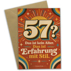 Lustige Geburtstagskarte zum 57. Geburtstag mit Zahl 57|p:2021261|h:3e2faa7abf3146e4e5b5f3f501129c73
