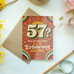 Lustige Geburtstagskarte zum 57. Geburtstag mit Zahl 57|p:2021261|h:1982be00cf0b0fd62fbd308762111ffc