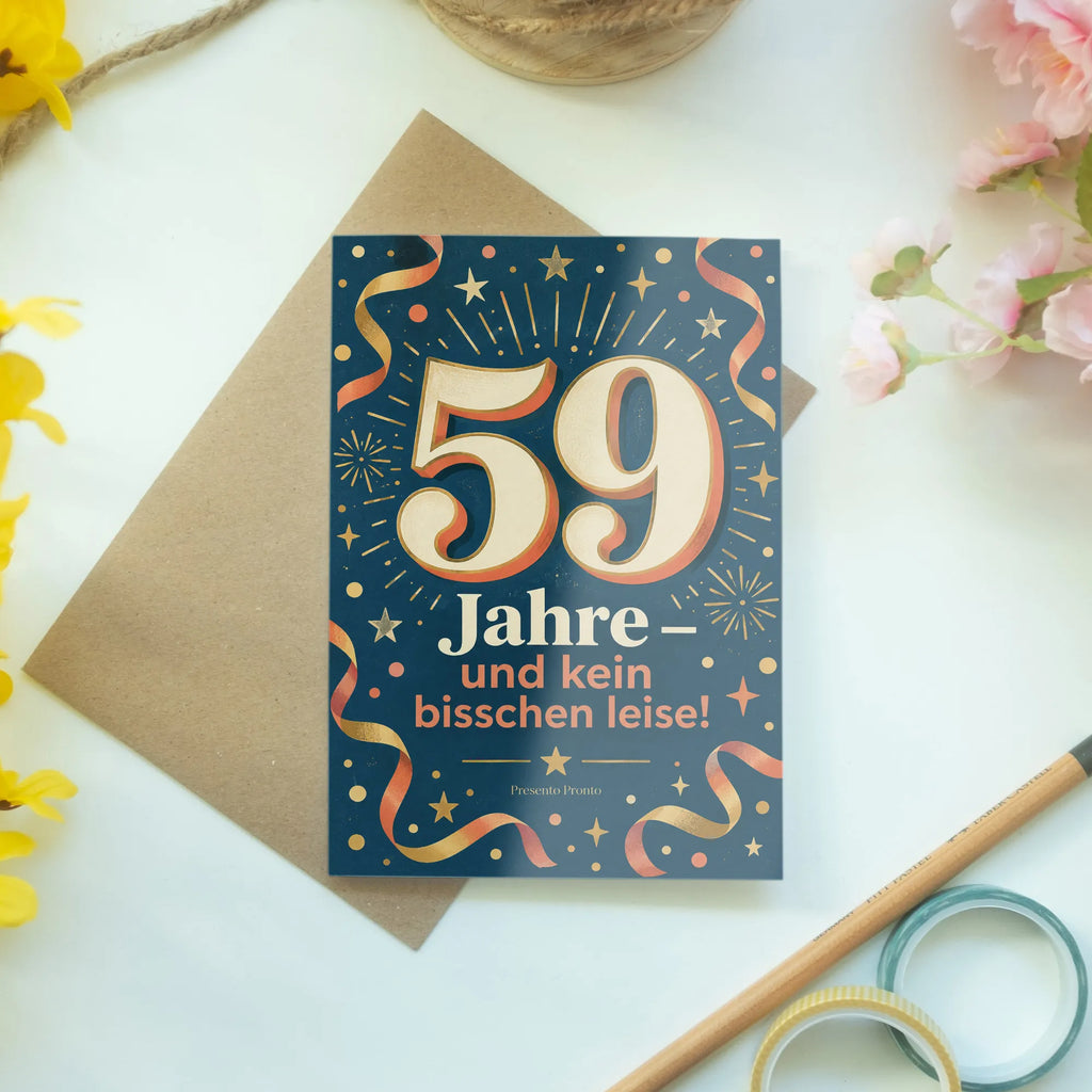 Lustige Geburtstagskarte zum 59. Geburtstag mit goldener Zahl 59|p:2021266|h:dfcbdf37e4e5282031fa115d17871c94