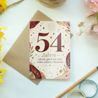Elegante Geburtstagskarte zum 54. Geburtstag mit goldener Zahl|p:2021269|h:115ce3c82a19176c01cf2ddfe0b78452