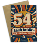 Lustige Geburtstagskarte zum 54. Geburtstag mit Zahl 54|p:2021270|h:d5f4aa8e2d7790cf31311a4da138fefc