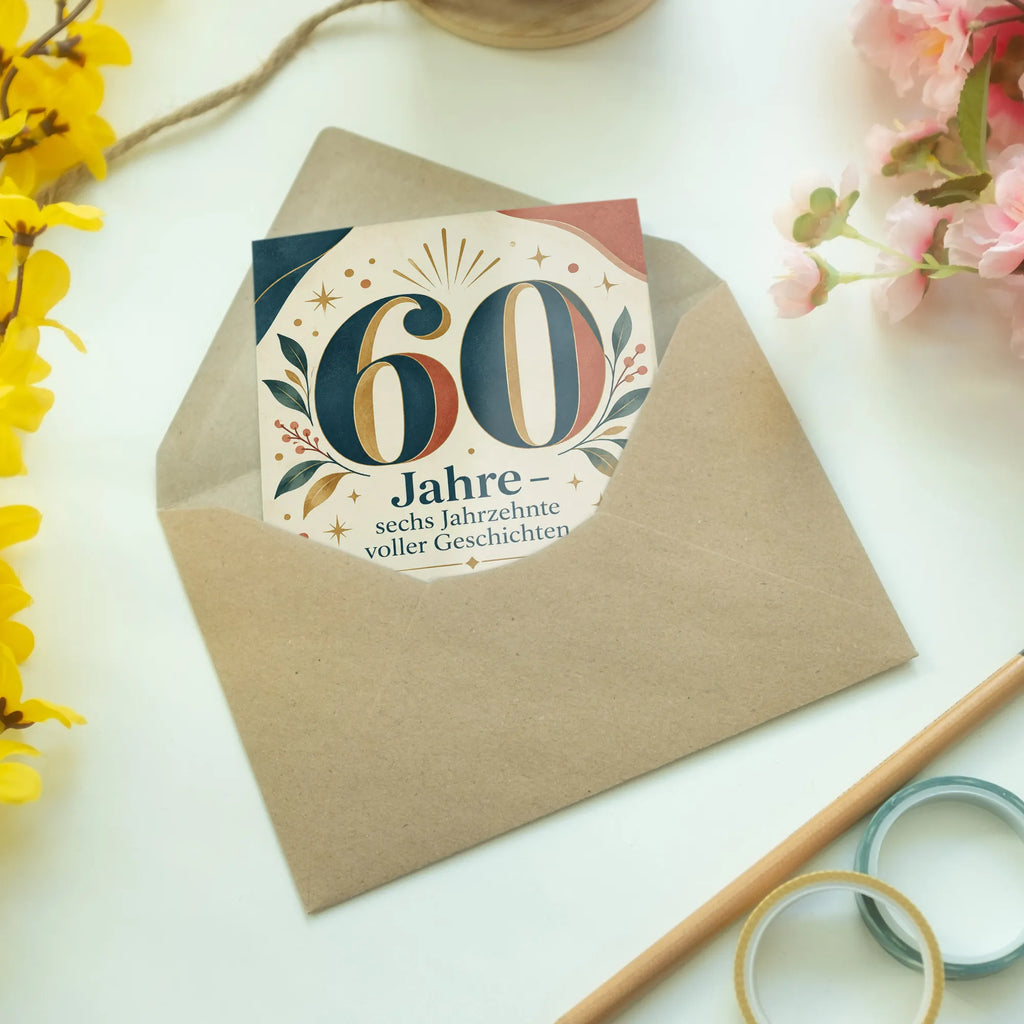 Elegante Geburtstagskarte zum 60. Geburtstag mit Zahl 60|p:2021287|h:cebf493f68e01637ceb1c033454aa9a5