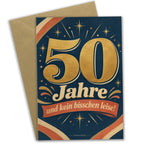 Lustige Geburtstagskarte zum 50. Geburtstag mit goldener Zahl 50|p:2021289|h:9fe0b3491978961820223884efe50302