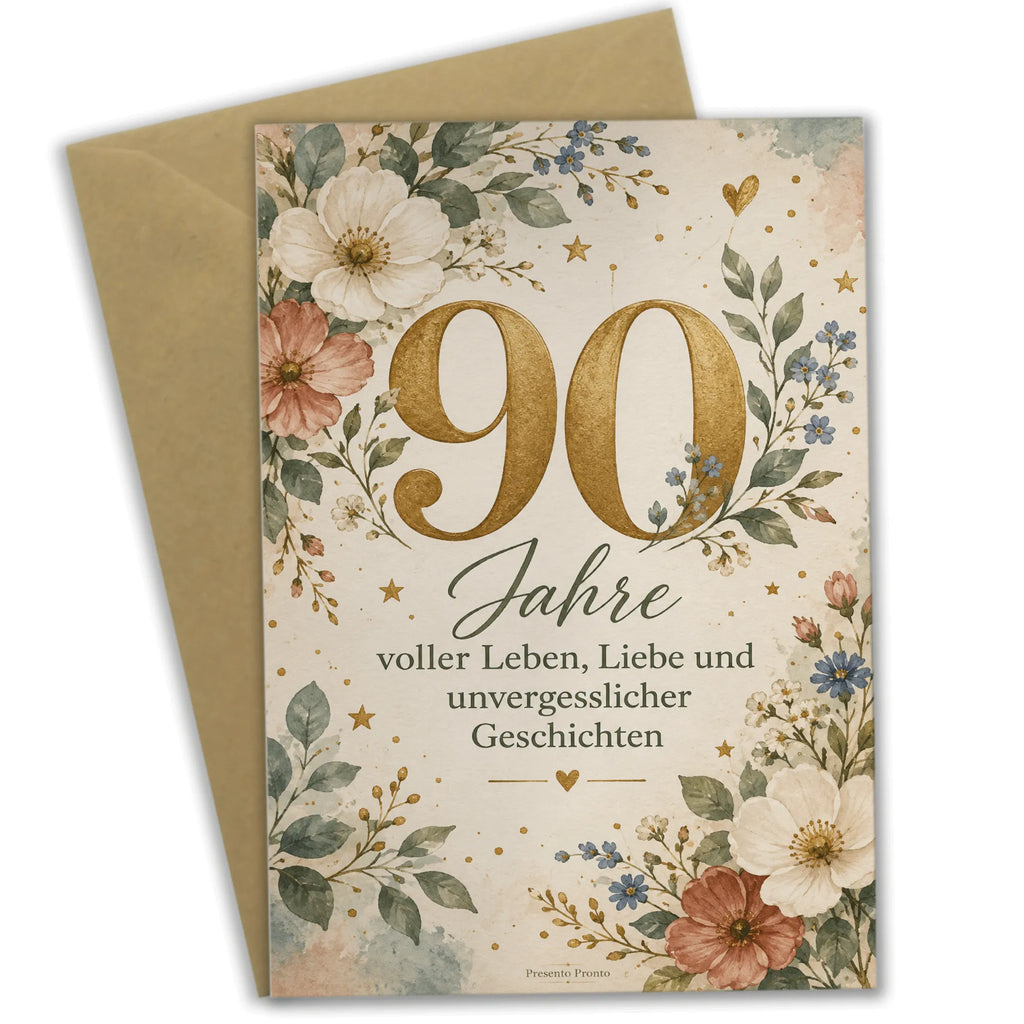 Elegante Geburtstagskarte zum 90. Geburtstag mit goldener Zahl 90|p:2021297|h:ca3184b2a7e275c8a6554393c8d3352e