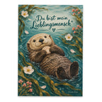 Liebevolle Otter Postkarte für den Lieblingsmenschen|p:2021328|h:02d983d82156432ed4e086e2486126f3