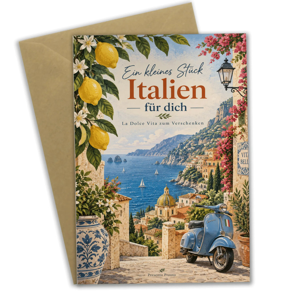 Sonnige Grußkarte für Italienfans mit Vespa|p:2021337|h:67cc5627b504057daedd71efbeb0c588