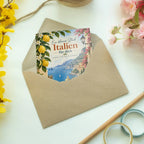 Sonnige Grußkarte für Italienfans mit Vespa|p:2021337|h:e110270aab901d76fd5035ee6707064f