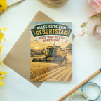 Lustige Geburtstagskarte mit Mähdrescher für Landwirte|p:2021357|h:7d2280d780b4e6bdcebaf0fa3b3bb6e5
