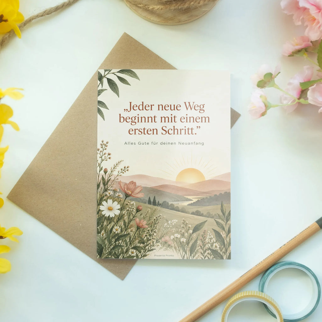 Hoffnungsvolle Grußkarte zum Neuanfang mit Sonnenaufgang|p:2021359|h:0f552827d3889cb0ad9ddcf7cbf23f08