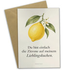 Liebevolle Grußkarte mit gelber Zitrone für liebe Menschen|p:2021361|h:38db6b95956f44d058c737991a74cffd