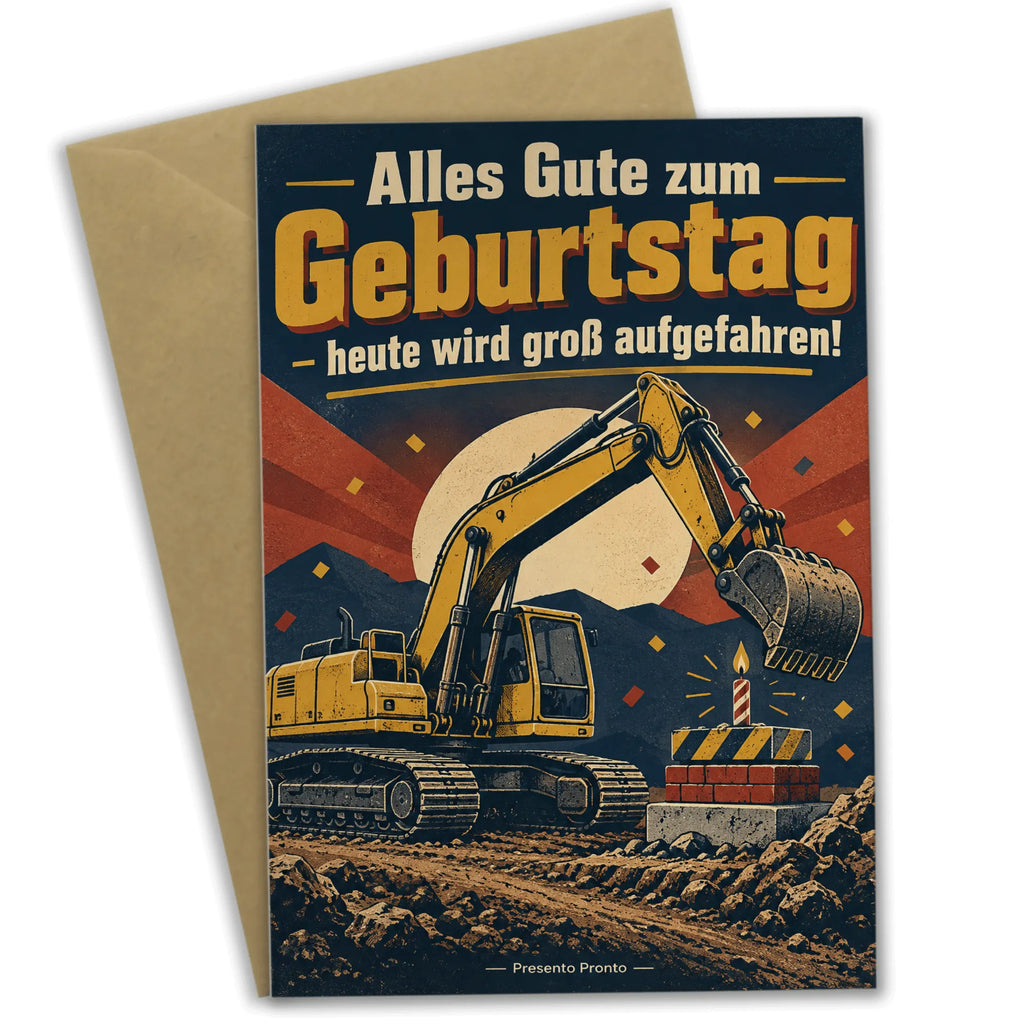 Lustige Geburtstagskarte mit Bagger für Baustellenfans|p:2021368|h:df90b5b497a94f99a02bcab1919f2ceb