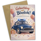 Lustige Geburtstagskarte Polizeiauto mit Blaulicht für Kinder|p:2021412|h:20551133e8e49c15de590e002b2af566
