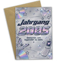 Coole Geburtstagskarte für Jahrgang 2005 mit Klapphandy