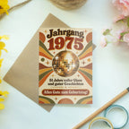 Elegante Geburtstagskarte Jahrgang 1975 zum 51. Geburtstag mit Disco-Kugel|p:2021434|h:2b83f0a6a0956dc316eba164fc8dcc47