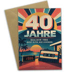Lustige Geburtstagskarte zum 40. für Jahrgang 1986 mit Kassette|p:2021435|h:2b867fd969ec74dc8a04940a31e52d02