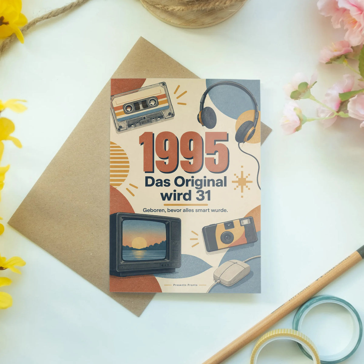 Lustige Geburtstagskarte Jahrgang 1995 zum 31. Geburtstag