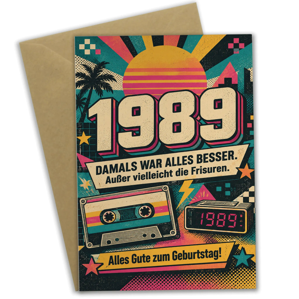 Lustige Geburtstagskarte für Jahrgang 1989 mit Kassette|p:2021445|h:629e31a6590795854f585423d8967992