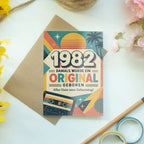 Lustige Geburtstagskarte Jahrgang 1982 mit Sonnenstrahlen|p:2021449|h:6b472dcf8581dbf49c6707ad56da819d