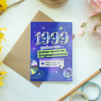 Lustige Geburtstagskarte zum 27. Geburtstag Jahrgang 1999|p:2021474|h:00da780c4f3a6883c6a59893bc7d973b