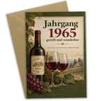 Elegante Geburtstagskarte für Jahrgang 1965 mit Weinflasche|p:2021482|h:8ecddf4d9cd86257f6075981ff2ef879
