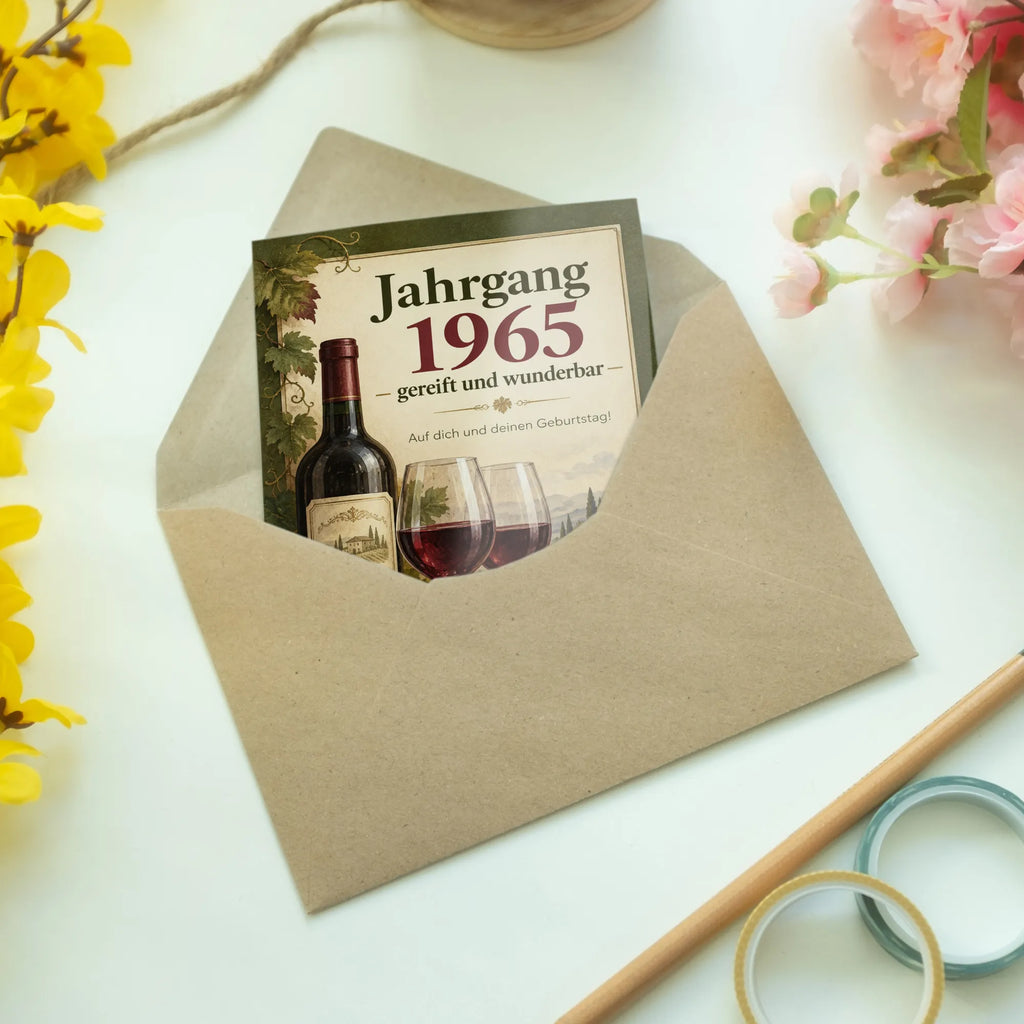 Elegante Geburtstagskarte für Jahrgang 1965 mit Weinflasche|p:2021482|h:9767efa4227345d5ad7a190aa9b1c018