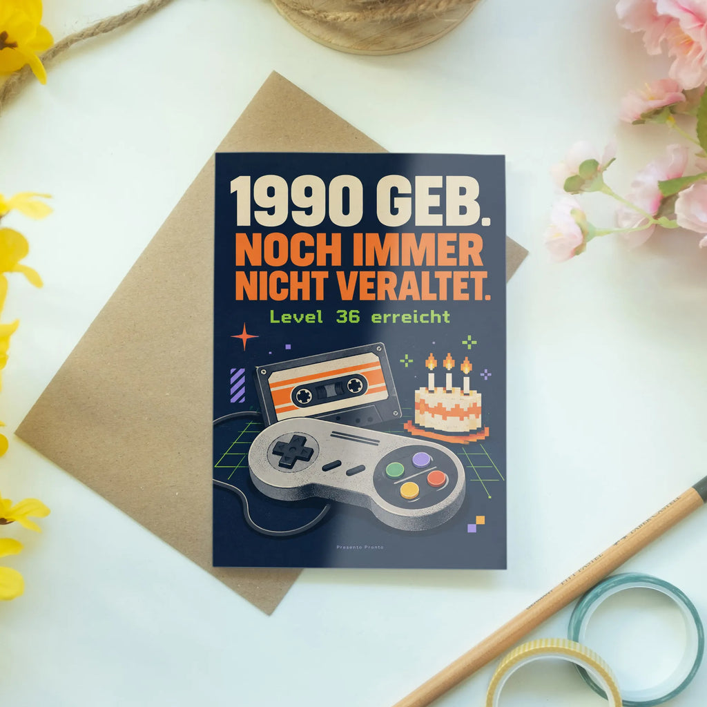 Lustige Geburtstagskarte für Jahrgang 1990 mit Controller|p:2021486|h:3ed1d1d6e0b7c99664aa845bbfb3558d