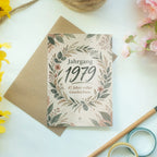 Elegante Geburtstagskarte Jahrgang 1979 zum 47. Geburtstag mit Blattkranz|p:2021487|h:4e0cfaf6592b5969f41438c9a2d3bcf8