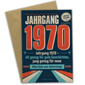 Lustige Geburtstagskarte für Jahrgang 1970 mit Zahl 1970