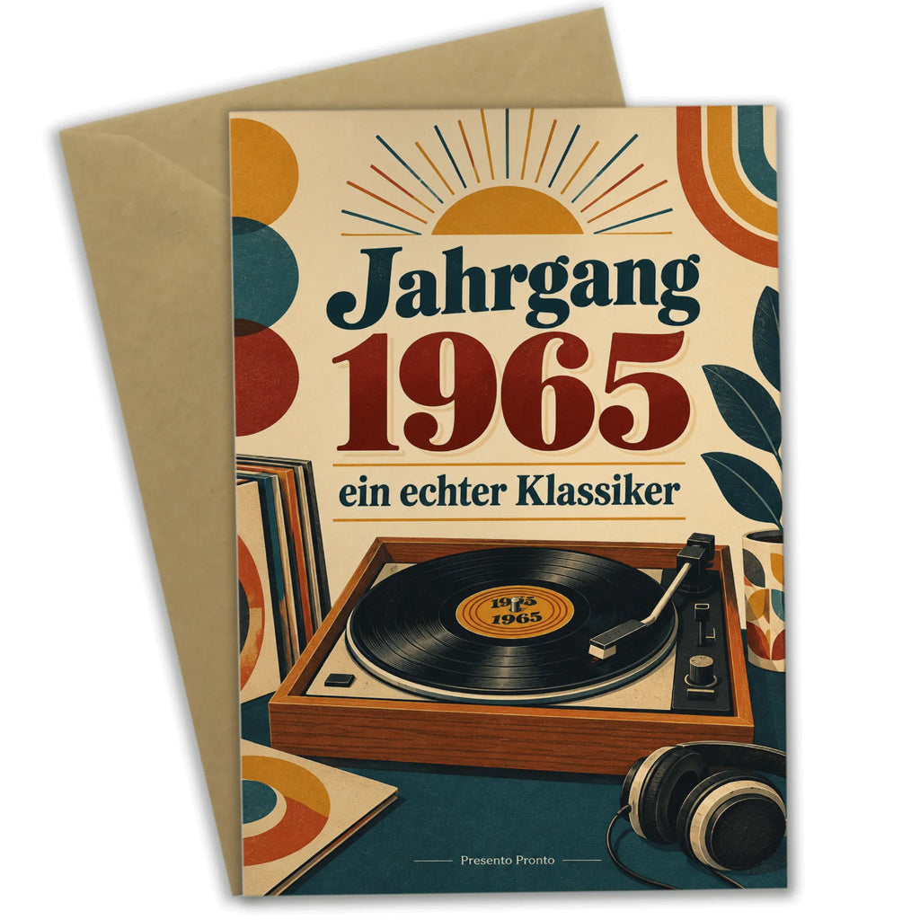 Nostalgische Geburtstagskarte zum Jahrgang 1965 mit Schallplatte|p:2021497|h:3be2c26b991b003623bdff95af4e6e7d