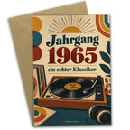 Nostalgische Geburtstagskarte zum Jahrgang 1965 mit Schallplatte|p:2021497|h:3be2c26b991b003623bdff95af4e6e7d