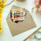 Nostalgische Geburtstagskarte zum Jahrgang 1965 mit Schallplatte|p:2021497|h:5f810c3bafb976b78abad29daa790dc3