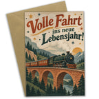 Fröhliche Geburtstagskarte Eisenbahn mit Dampflokomotive|p:2021500|h:2b0e62e9d173fe3aeba438c6a42fff35