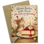 Süße Geburtstagskarte mit Maus und Käsekuchen|p:2021514|h:2fd59b2b160f9d104cb41e9062534d66